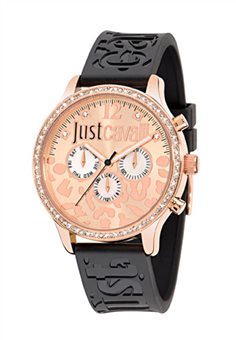 Γυναικείο JUST CAVALLI Μαύρο Καουτσούκ Λουράκι