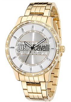 Γυναικείο JUST CAVALLI Χρυσό Μπρασελέ Ασημί Καντράν