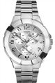 GUESS Calendar Stainless Steel Bracelet Silver Dial