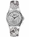 GUESS Crystal Ladies White Leather Strap
