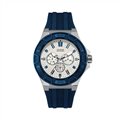  GUESS Multifunction Blue Rubber Strap 