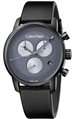 CALVIN KLEIN City Black Leather Chronograph