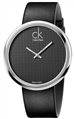 CALVIN KLEIN Subtle Black Leather Strap