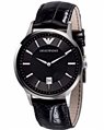 Emporio ARMANI Black Leather Strap