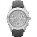 DKNY Grey Leather Strap Chronograph