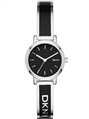 DKNY Soho  Silver case, with Silver and Black Bracelet