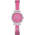 DKNY Soho - Silver case, with Silver and Pink Bracelet