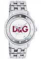 D&G Prime Time Crystals Stainless Steel Bracelet