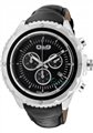 D&G Black Leather Chronograph