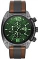 DIESEL Overflow Brown Leather Chronograph