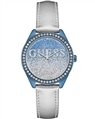 GUESS GUESS Crystals White Leather Strap