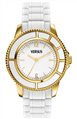 VERSUS by VERSACE Tokyo Gold White Rubber Strap 
