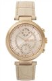 VERSUS by VERSACE Star Ferry Rose Gold Beige Leather Strap
