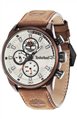 TIMBERLAND Multifunction Brown Leather Strap