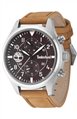 TIMBERLAND Multifunction Brown Leather Strap