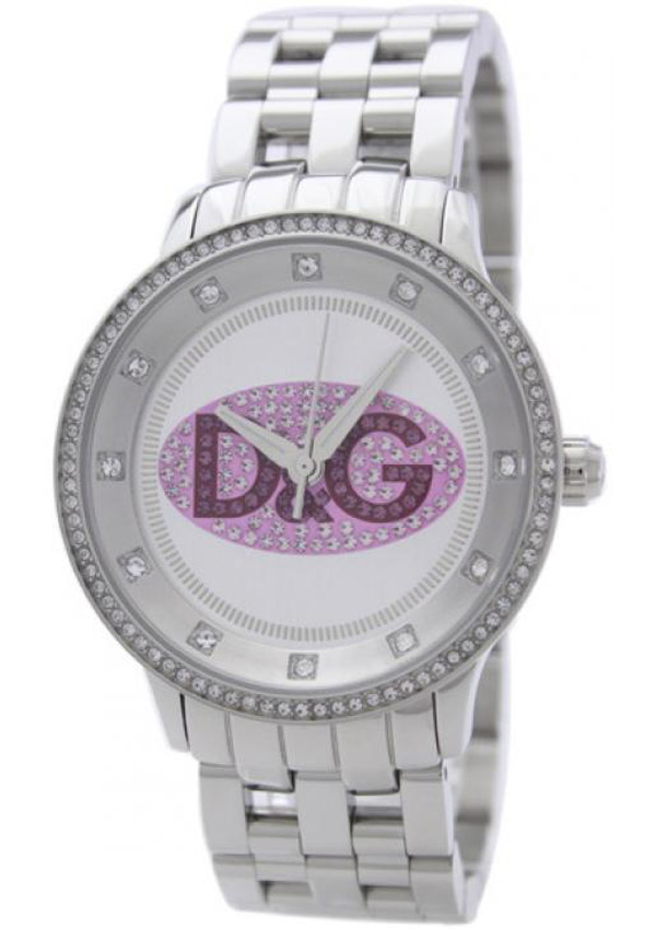 Dolce and Gabbana Prime Time Crystals with stainless steel strap